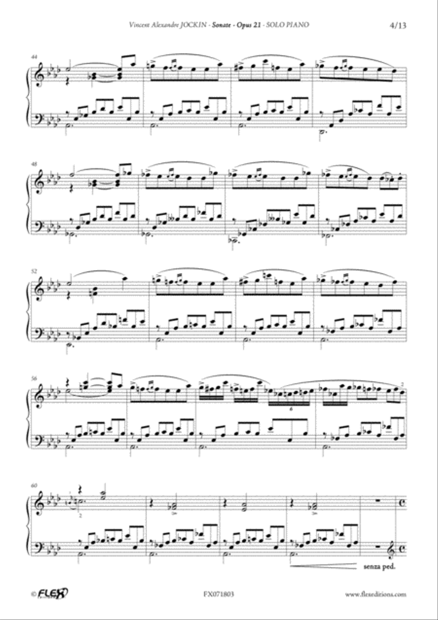 Sonate, Opus 21 Piano Solo scores gallery preview page 4