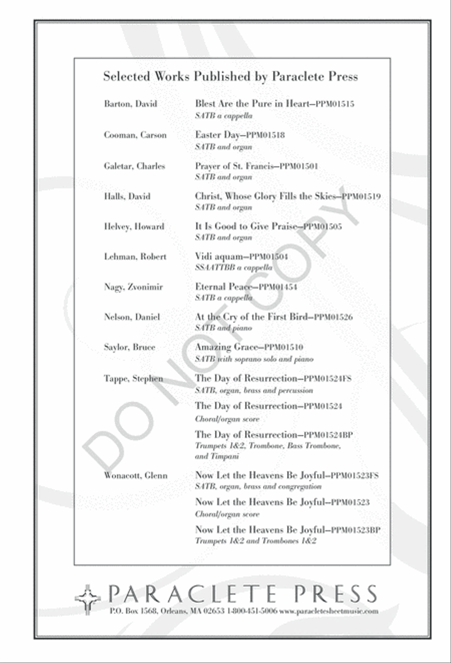 The Truth from Above 4-Part scores gallery preview page 8