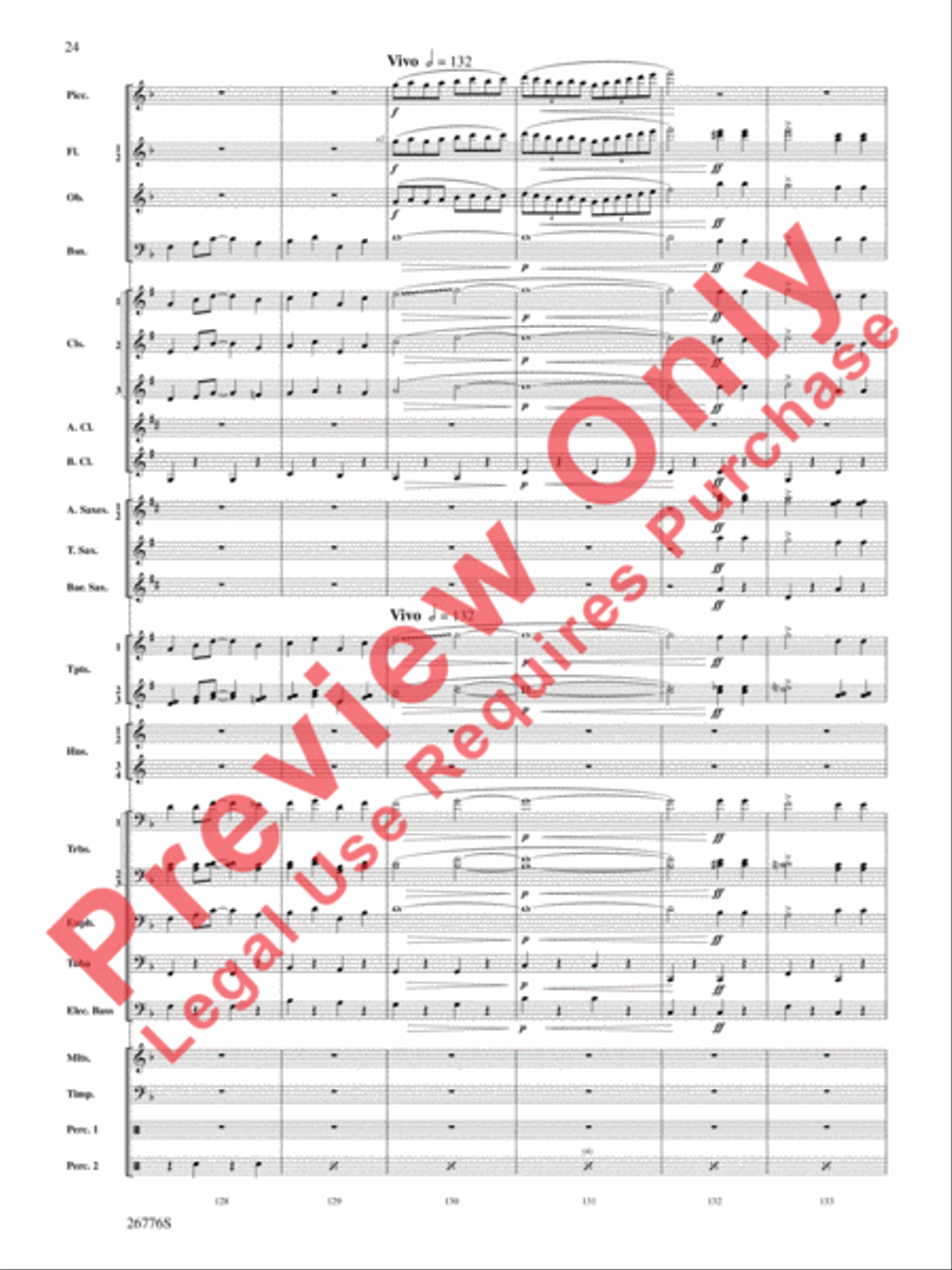 The Music of Disneyland Concert Band scores gallery preview page 25