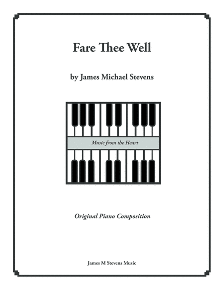 Fare Thee Well Fare Thee Well Piano Solo scores gallery preview page 1