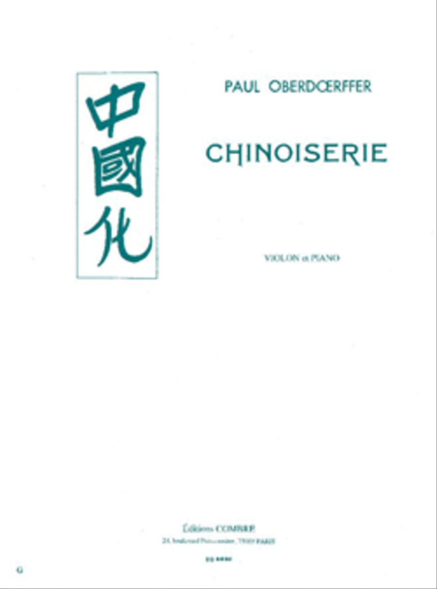 Chinoiserie Violin Solo scores gallery preview page 1