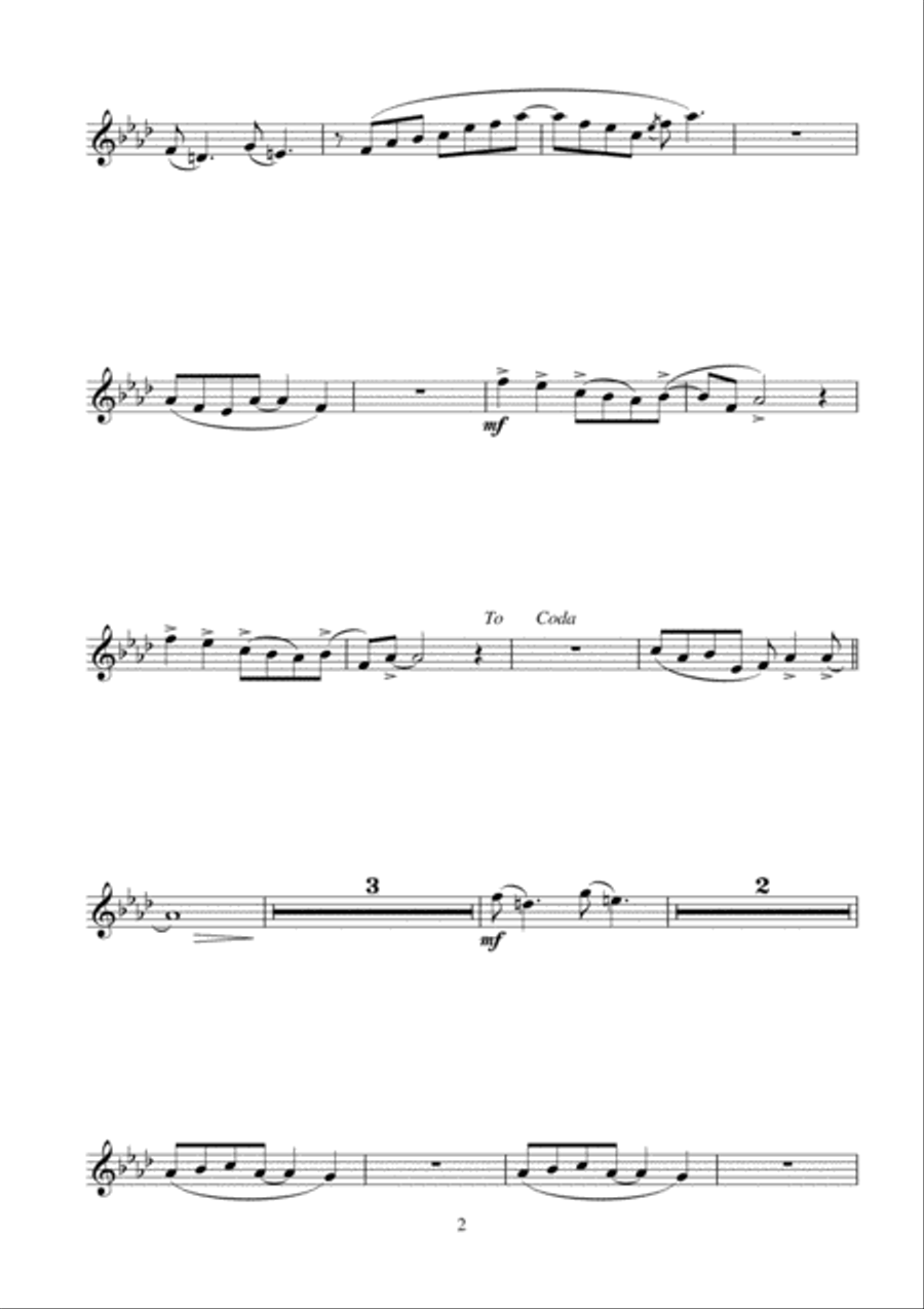 Angela (theme from Taxi) Angela (theme from Taxi) Flute Solo scores gallery preview page 2