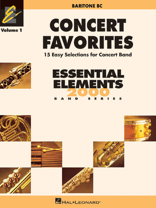 Book cover for Concert Favorites Vol. 1 – Baritone B.C.