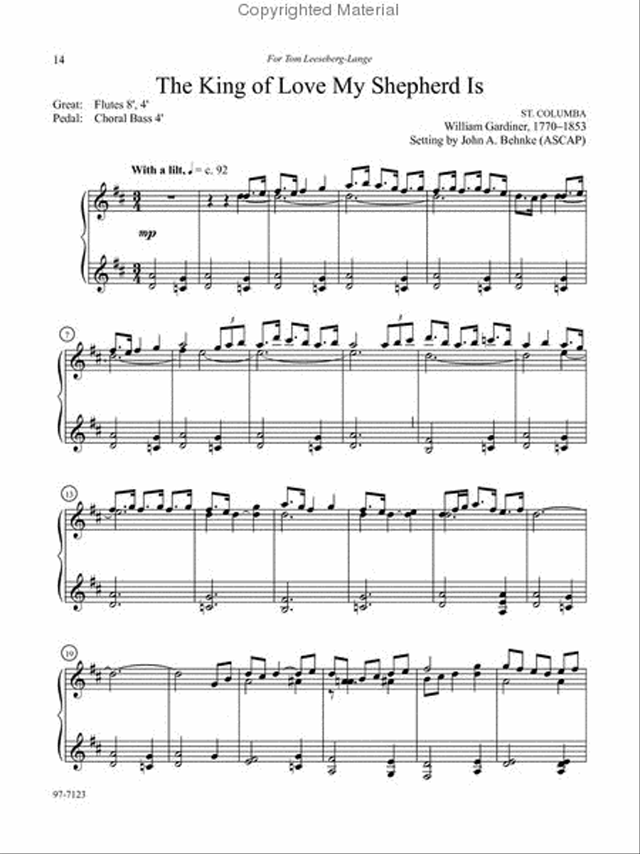 Five Preludes of Praise, Set 5 Organ scores gallery preview page 5