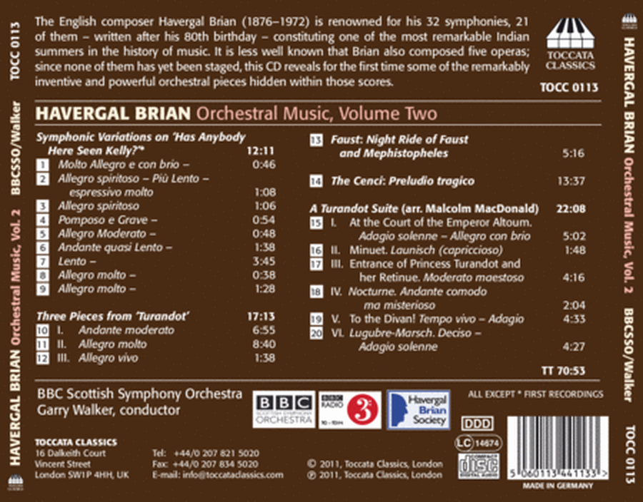 Volume 2: Orchestral Music