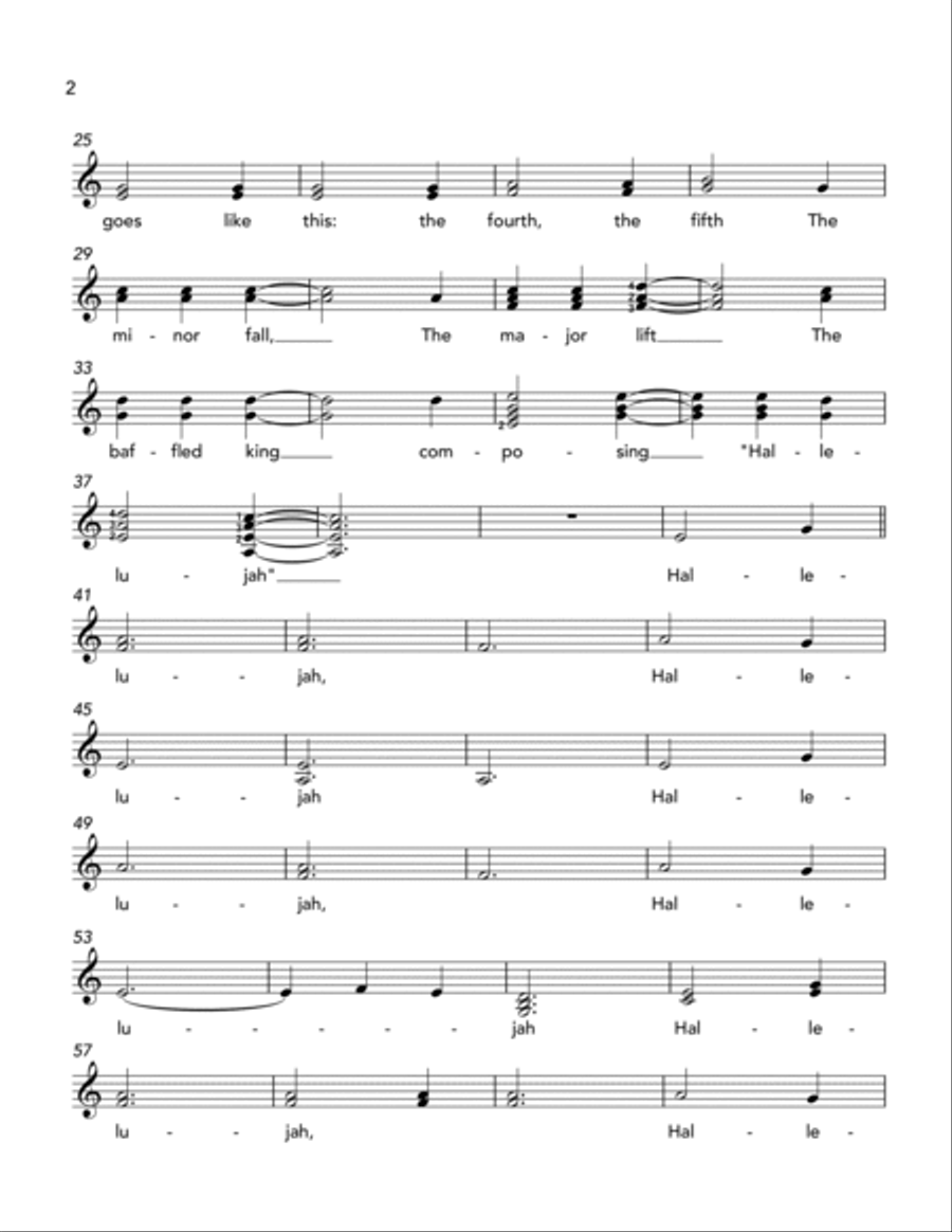 Hallelujah Electric Guitar scores gallery preview page 2
