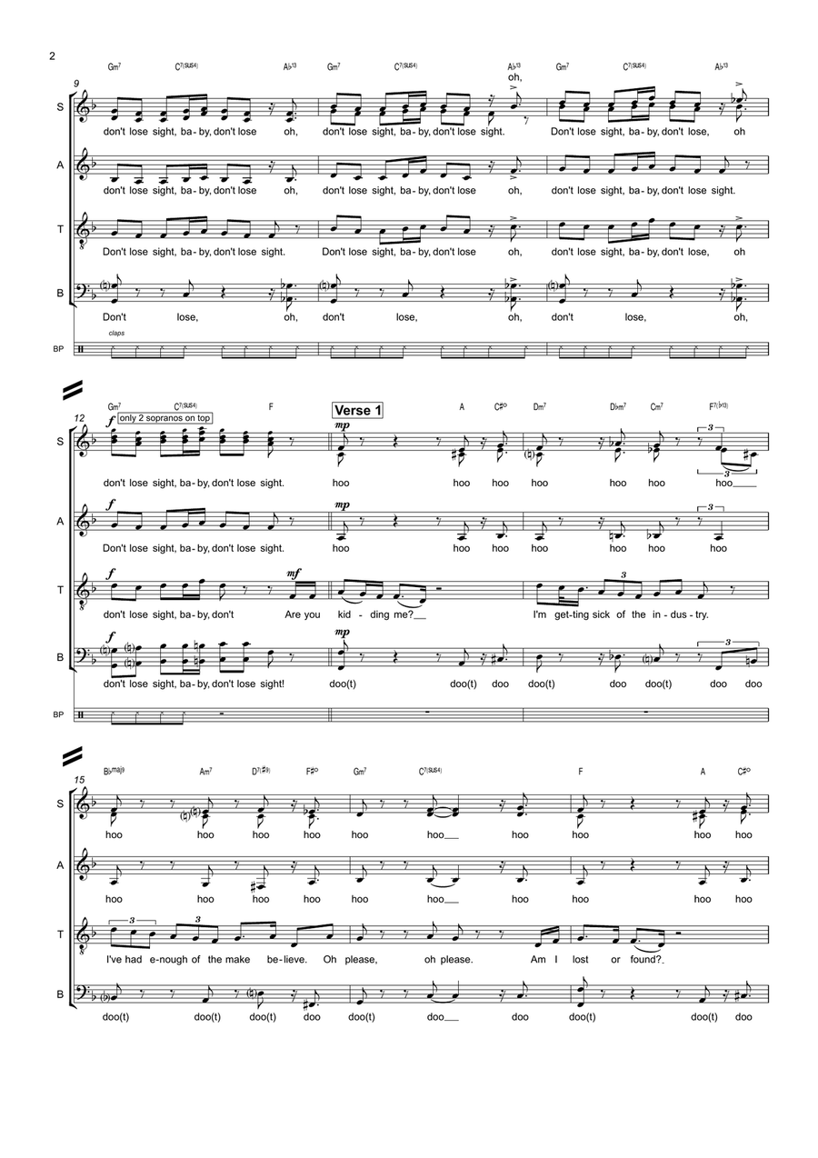 Don't Lose Sight Divisi scores gallery preview page 2