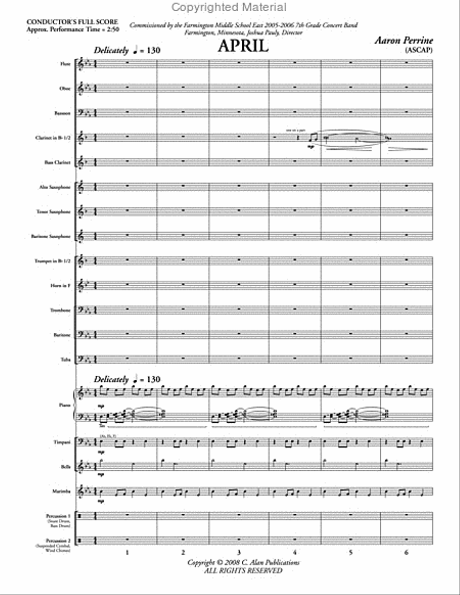 April April Concert Band scores gallery preview page 2