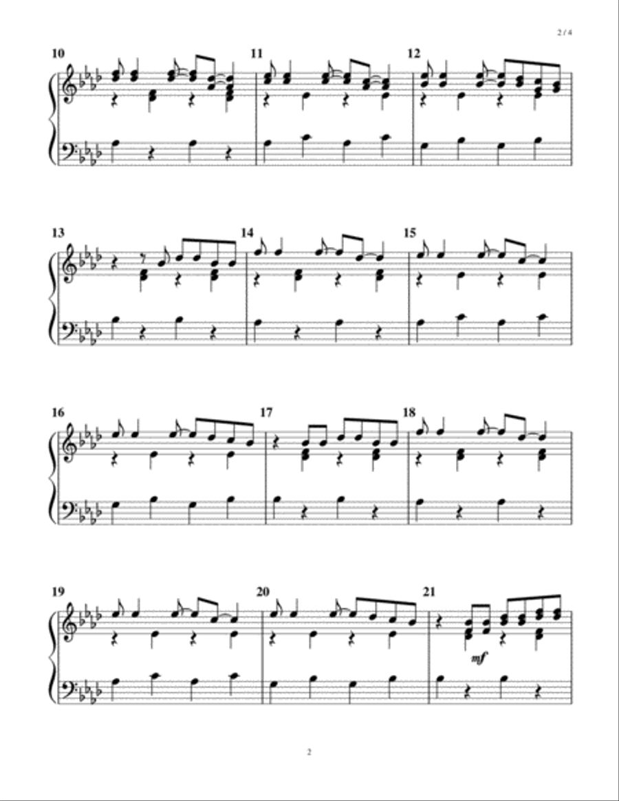 Mad World Handbell Choir scores gallery preview page 2