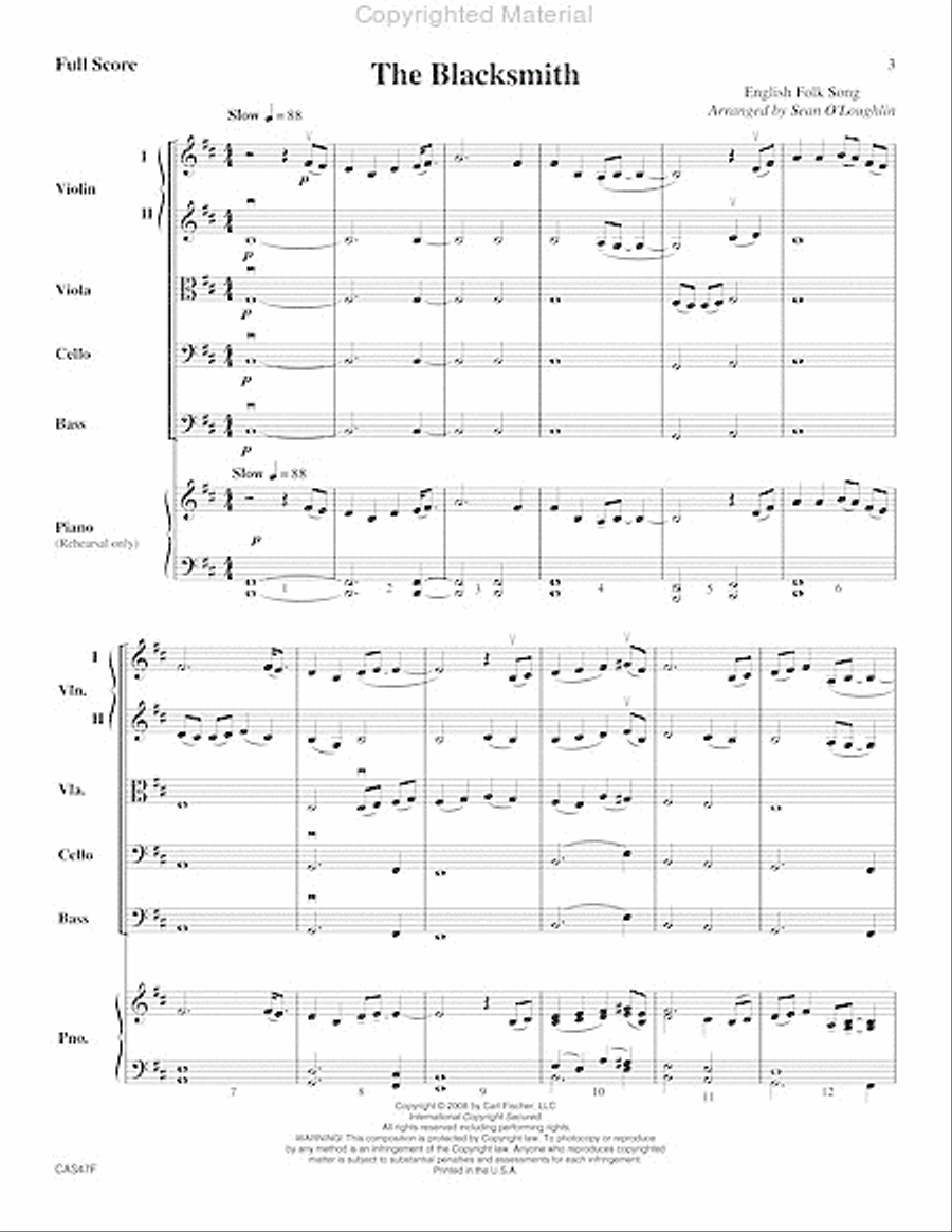 The Blacksmith String Orchestra scores gallery preview page 4