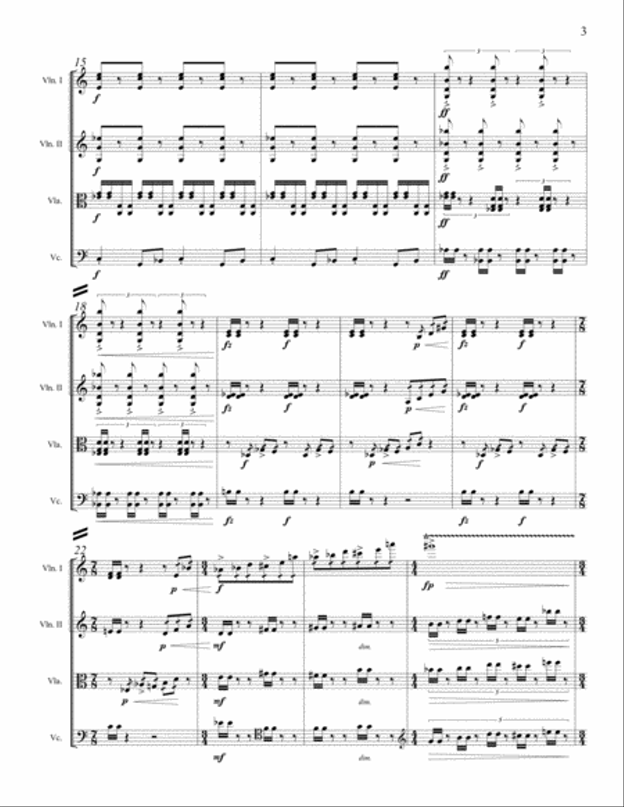 Semper Dowland, semper dolens String Quartet scores gallery preview page 5