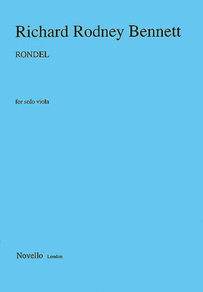 Book cover for Richard Rodney Bennett: Rondel For Solo Viola