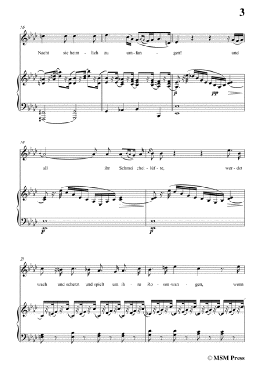 Schubert-Die Erwartung,Op.116,in A flat Major,for Voice&Piano Voice scores gallery preview page 5
