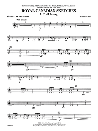 Royal Canadian Sketches: E-flat Baritone Saxophone