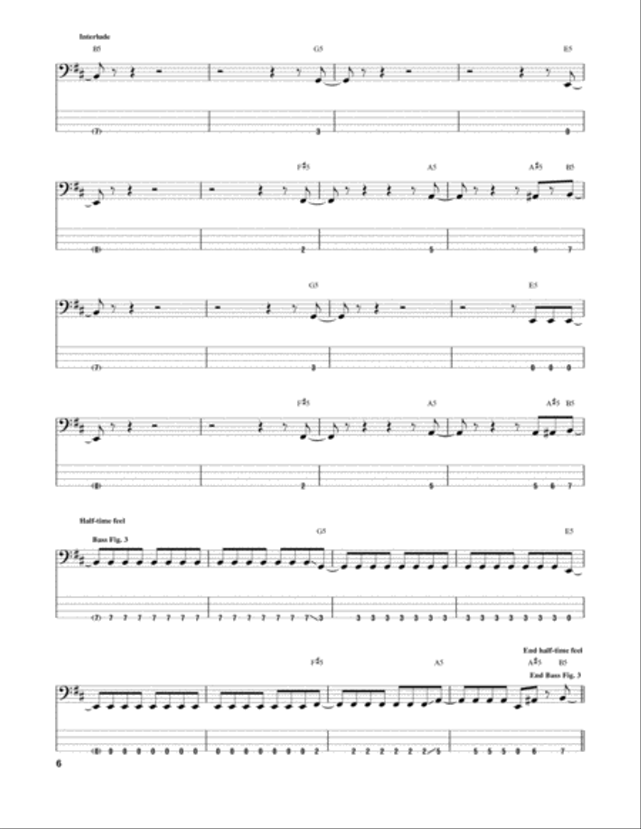 Tornado Of Souls Guitar Tablature scores gallery preview page 6