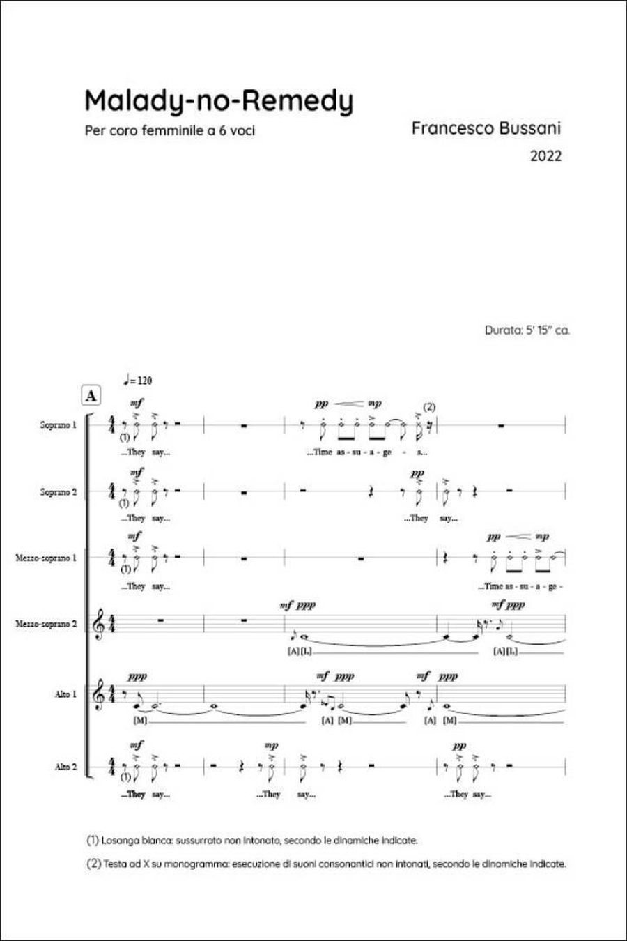 Malady-No-Remedy Women's Choir scores gallery preview page 2