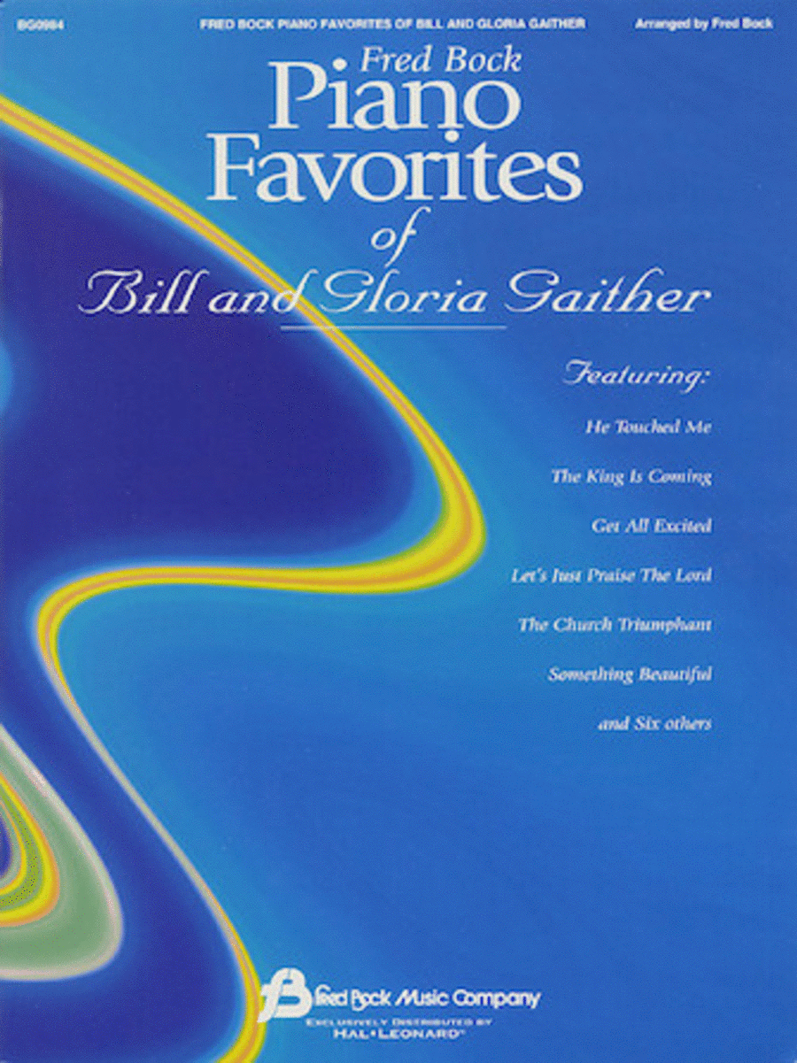 Fred Bock Piano Favorites of Bill and Gloria Gaither Piano Solo scores gallery preview page 1