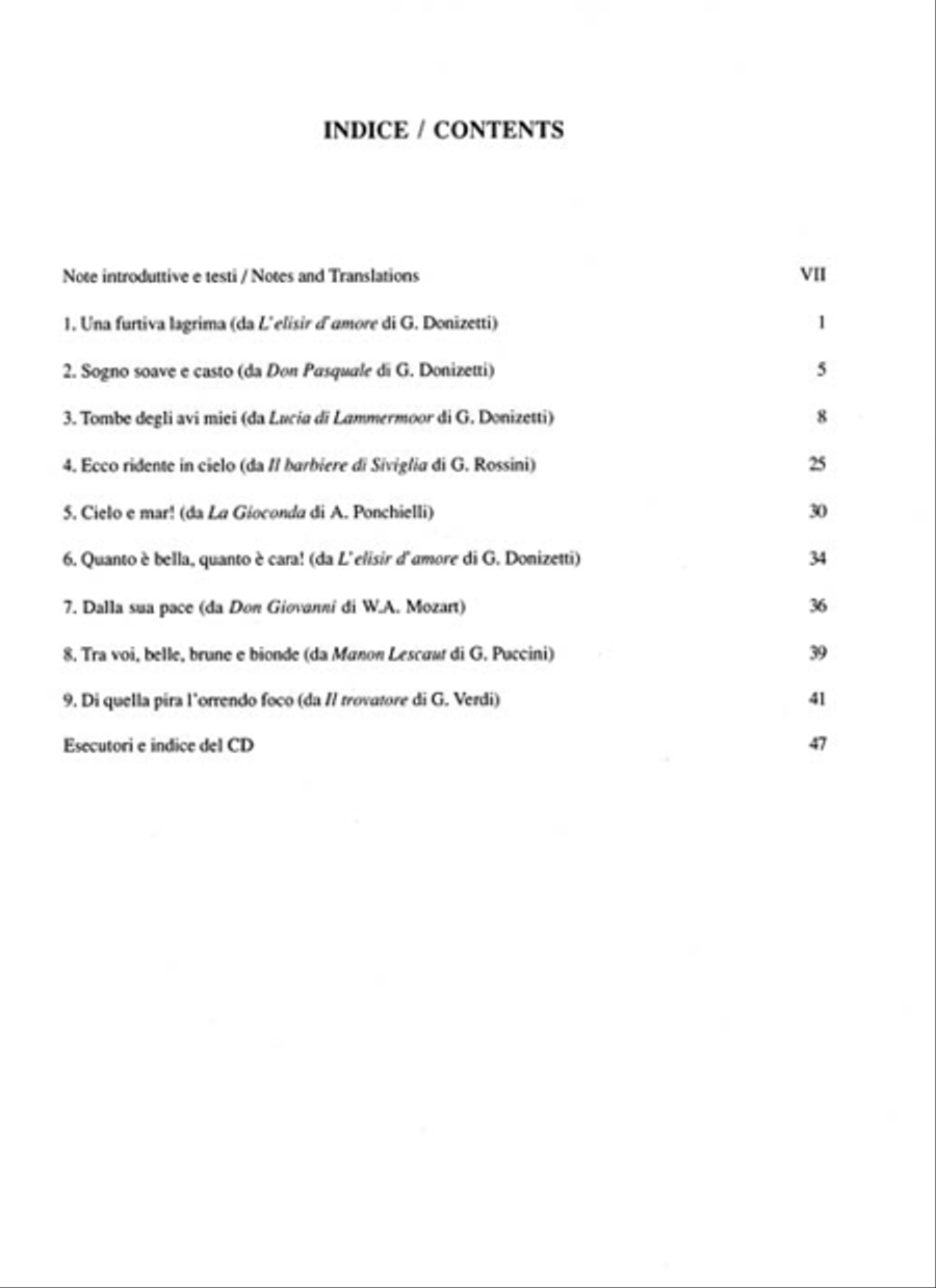 Cantolopera: Arias for Tenor - Volume 1 Voice Solo scores gallery preview page 2