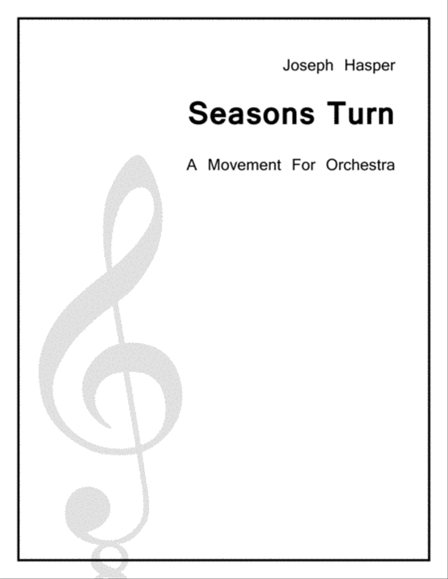 Seasons Turn (Andante from Symphony No. 1) Full Orchestra scores gallery preview page 1