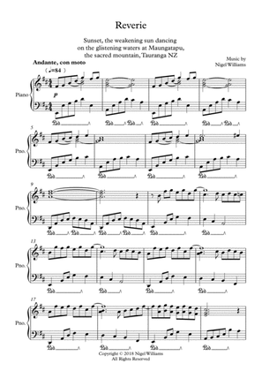 Reverie, for Piano
