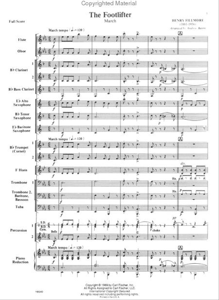 The Footlifter The Footlifter Concert Band scores gallery preview page 2
