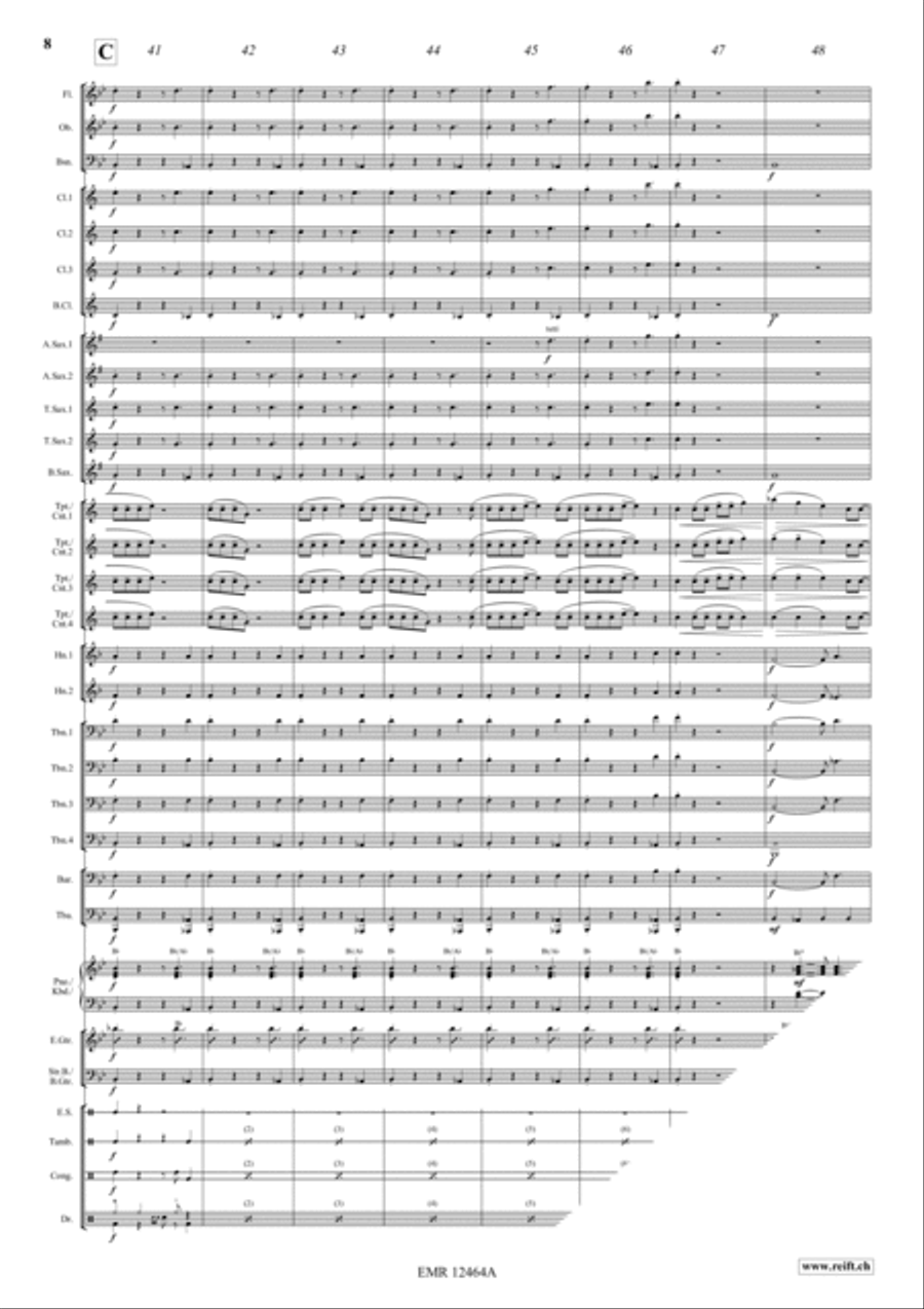 Blue Suede Shoes Concert Band scores gallery preview page 8