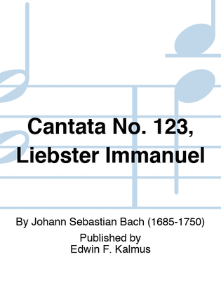 Book cover for Cantata No. 123, Liebster Immanuel