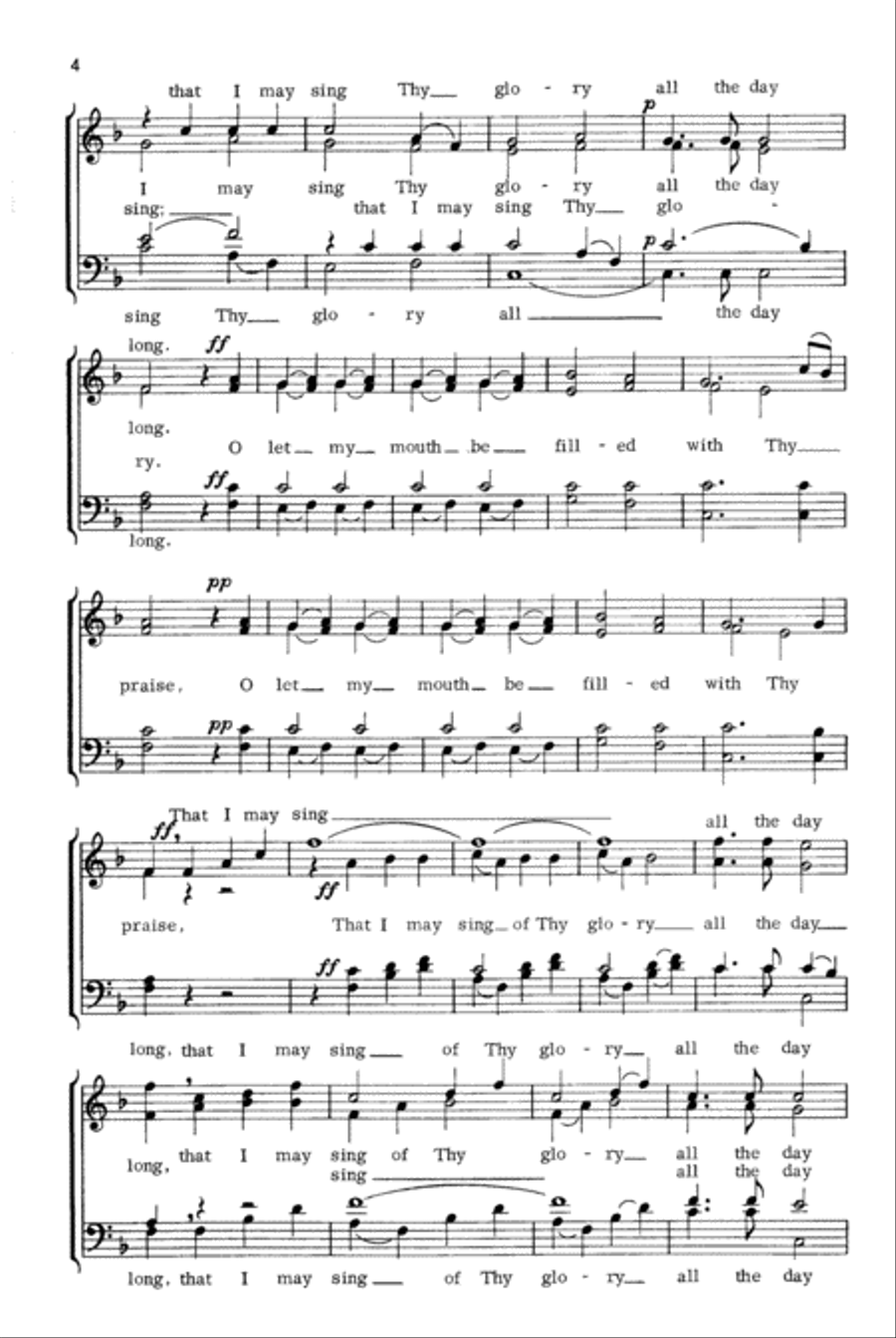 Go Not Far from Me 4-Part scores gallery preview page 4