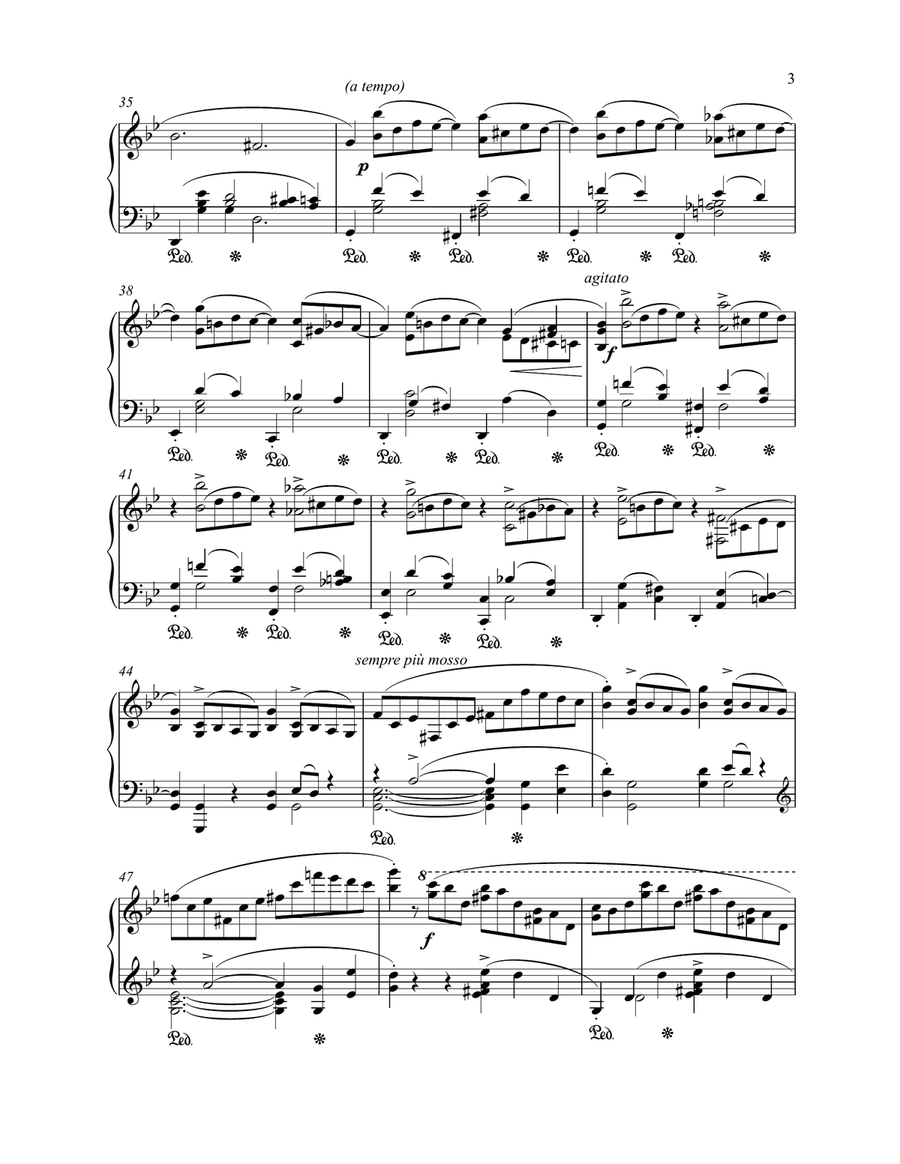 Chopin - Ballade No. 1 in G Minor, Op. 23(Piano) Piano Solo scores gallery preview page 3