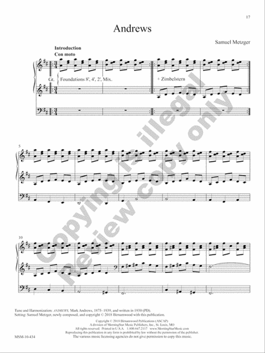 The Festival Hymn Collection, Volume 3 Organ scores gallery preview page 24
