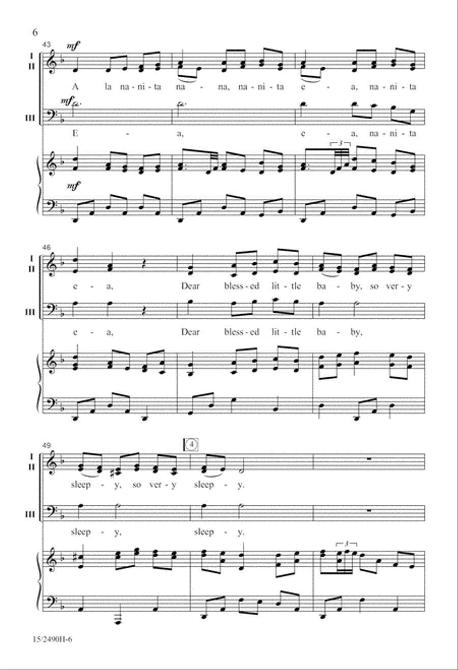 A la Nanita Nana 3-Part scores gallery preview page 6