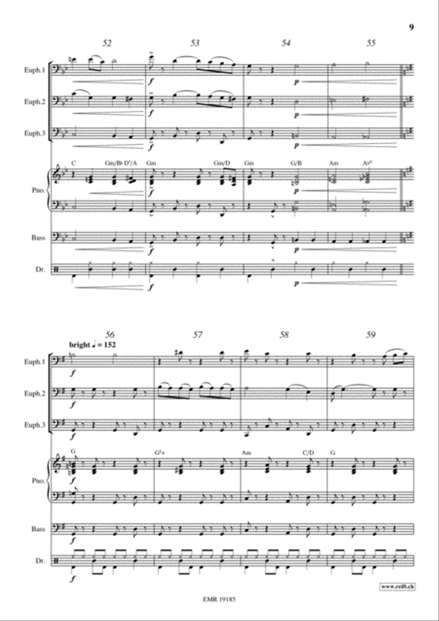 Swanee Euphonium Trio scores gallery preview page 9