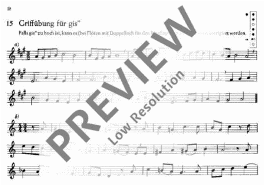 Die kleine Übung Die kleine Übung Soprano Recorder scores gallery preview page 19