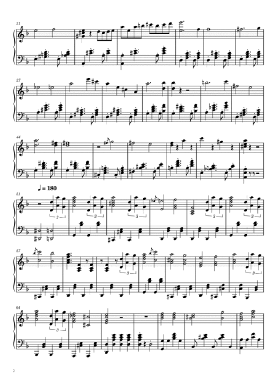 Fukashigi No Carte Piano Solo scores gallery preview page 2