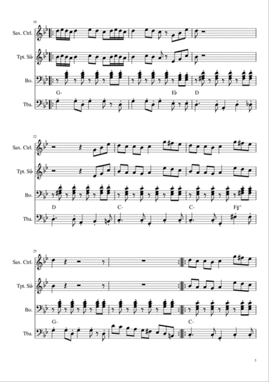 Floresta Cocek Jazz Ensemble scores gallery preview page 3
