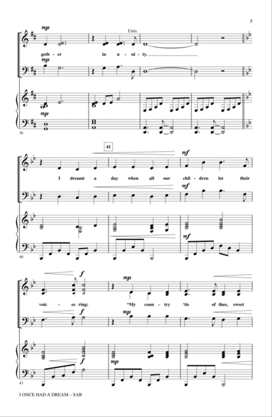 I Once Had A Dream I Once Had A Dream 3-Part scores gallery preview page 4