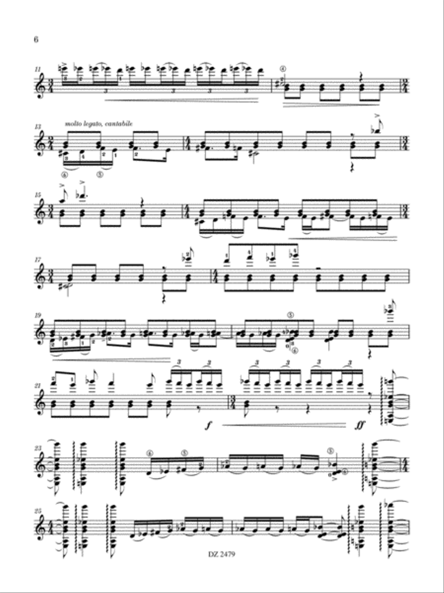 10 Impromptus Classical Guitar scores gallery preview page 6