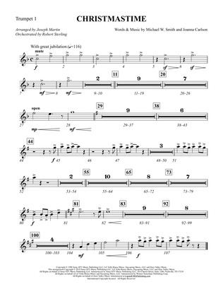 Christmastime (arr. Joseph M. Martin) - Bb Trumpet 1