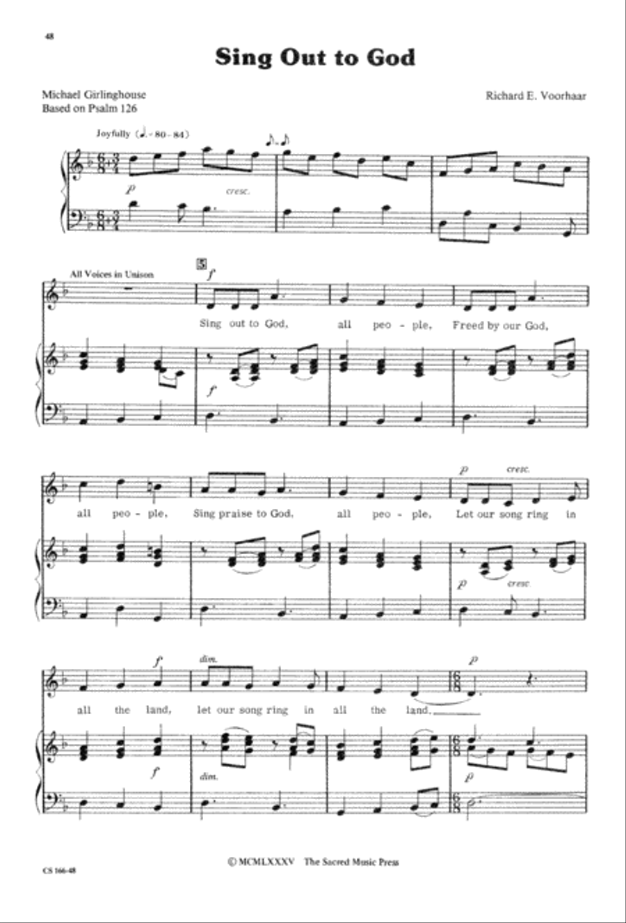 Sacred Anthem Book 3-Part scores gallery preview page 50