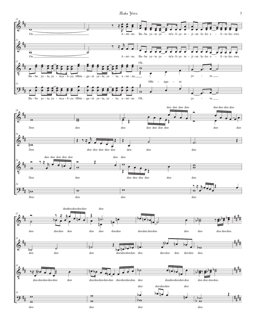 Baba Yetu Divisi scores gallery preview page 3