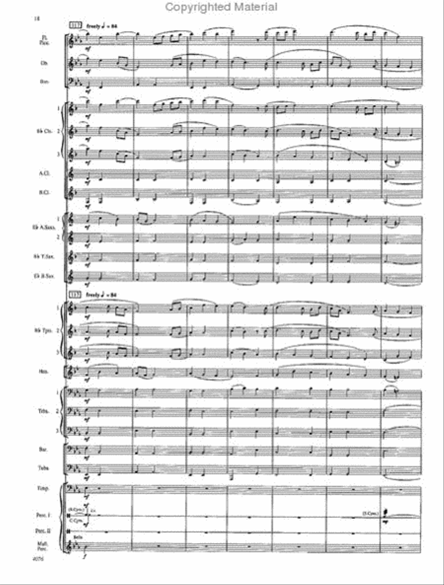 West Highlands Sojourn Concert Band scores gallery preview page 19
