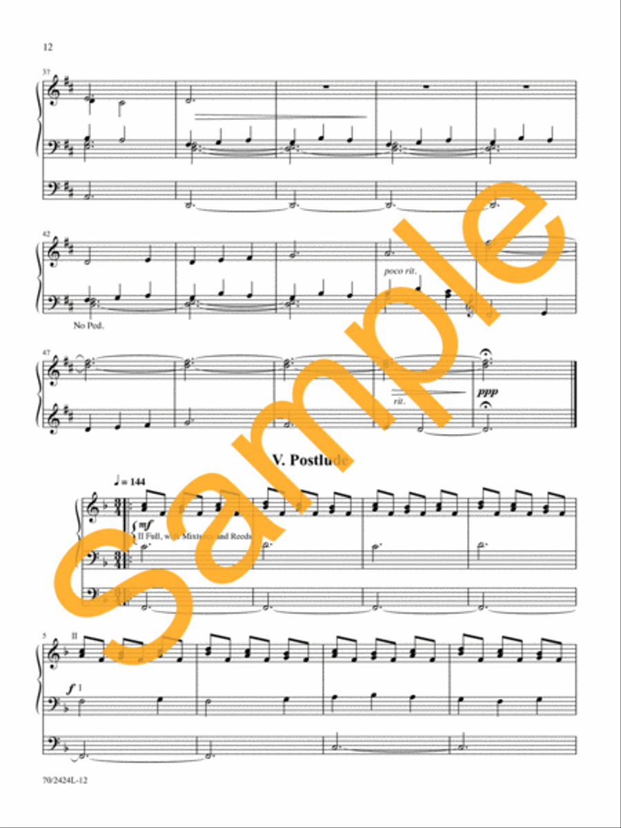 Advent to Ascension Organ Solo scores gallery preview page 11