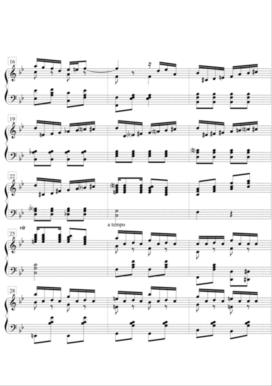 ALLEGRO DI RAGTIME Piano Solo scores gallery preview page 3