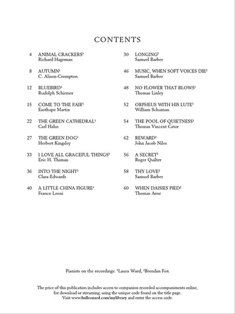 Introduction to Art Song for Mezzo-Soprano/Alto Acoustic Guitar scores gallery preview page 3