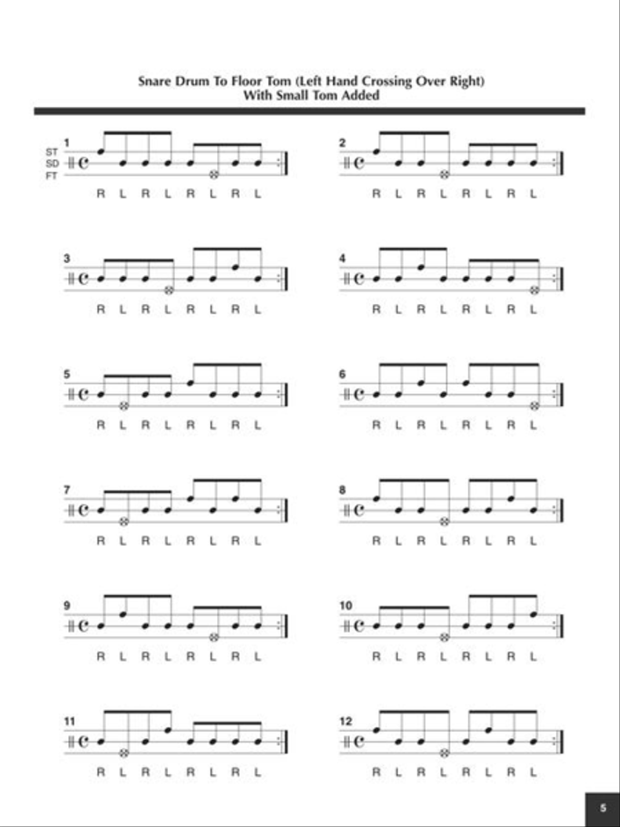 Cross-Sticking Studies Drums scores gallery preview page 6