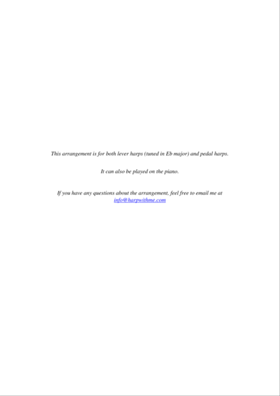 (they Long To Be) Close To You Harp scores gallery preview page 2