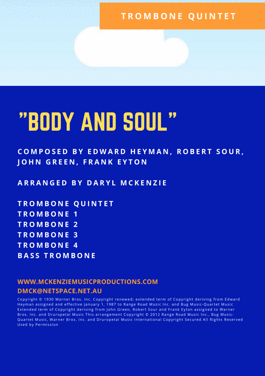 Body And Soul Brass Quintet scores gallery preview page 1