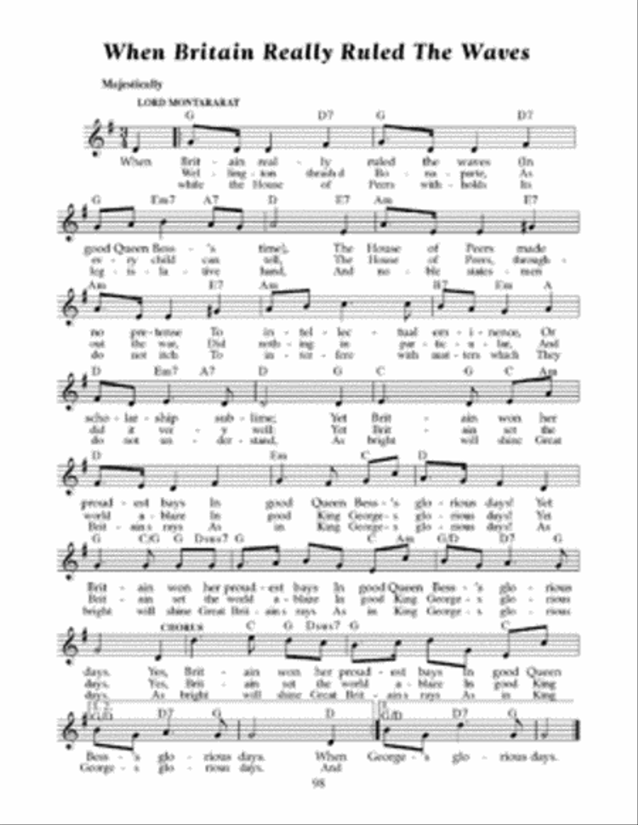 Gilbert and Sullivan Favorites for Voice and Guitar Fingerpicking Guitar scores gallery preview page 5