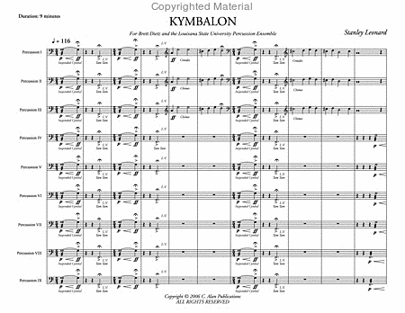 Kymbalon (score only)