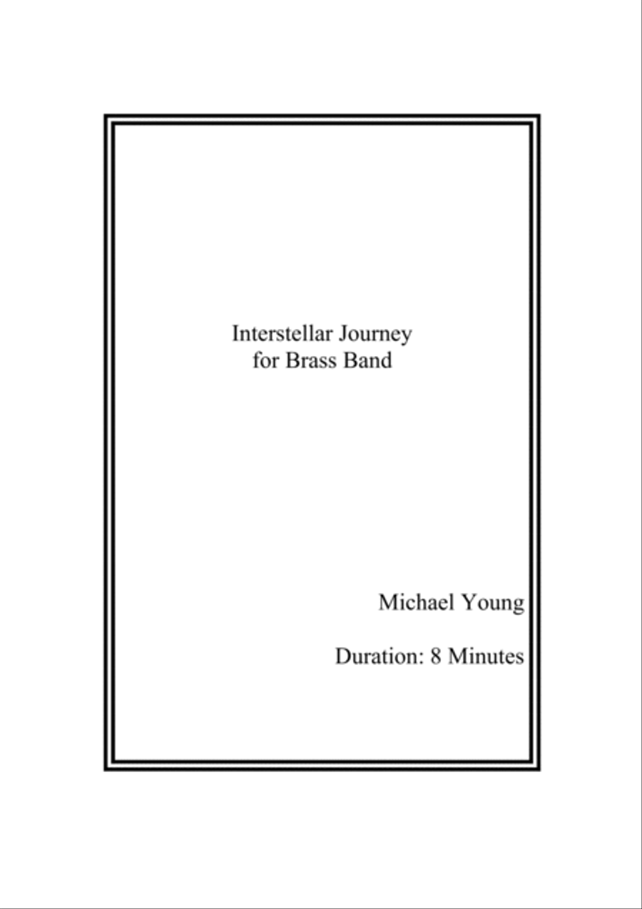 Book cover for Interstellar Journey (Brass Band) - Score
